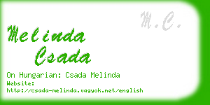 melinda csada business card